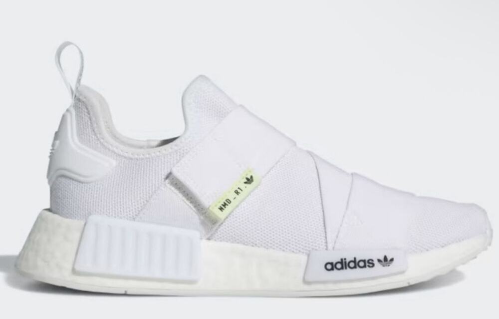 Adidas NMD_R1 Slip-On Sz 8.5 Women's Tennis Shoes Sneakers White Boost Tags $90